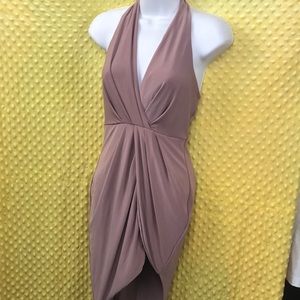Windsor mauve halter dress